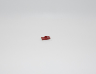 Lego 2 Stück PLATE 1X2, W/ 1 KNOB New Dark Red 6092597 15573 K8T4