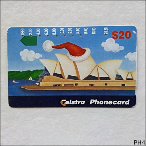 Telstra Christmas 1996 Opera House N964134a 1271 $20 Phonecard (PH4) - Foto 1 di 2