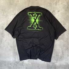 Vintage Rare 1994 The X Files Big Logo T Shirt TV Show Promo Aliens UFO XL