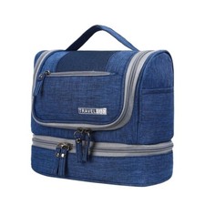 Mens Travel Wash Bag Hanging Toiletry Large Capacity Shaving Gym Makeup Bag