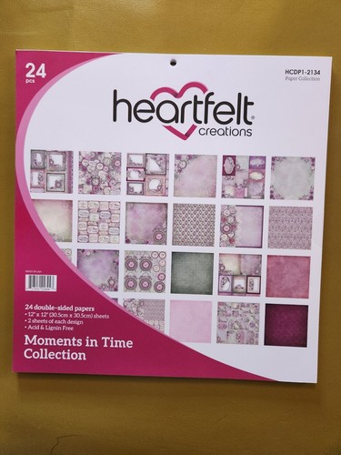 Heartfelt Creations MOMENTS IN TIME Paper Pad Card Scrapbooking Clock 12” Tablet - Picture 6 of 7