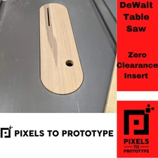 DeWalt Table Saw DWE7491 Zero Clearance Insert - Multiple Hardwood Options!