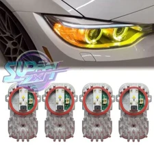 4pcs Xenon Yellow Angel Eyes Module For BMW F80 M3 F82 M4 F32 4 Series 2014-2017