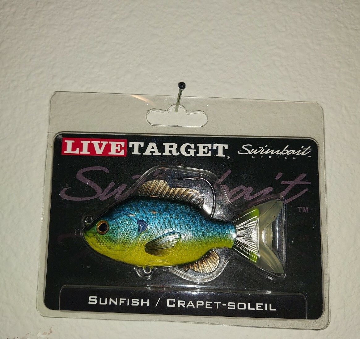 Leurre De Pêche LIVETARGET Sunfish/Crapet-soleil – Appât Pour Poisson D'eau Douce – Neuf