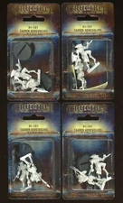 Ral Partha Crucible Metal Minis 4 Blisters of Tauren Werewolves  NEW