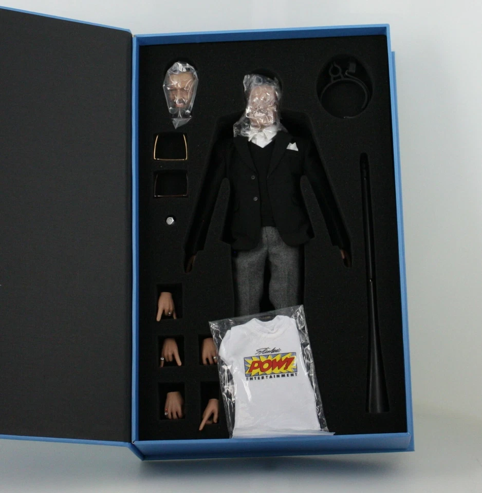 达斯·托伊兹 1/6 比例斯坦·李签名亲笔签名 12 英寸可动人偶雕像新品 — 第 4/4 张图片