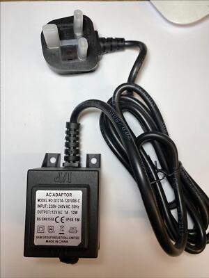 Ersatz für 12 V AC 600mA 7,2 W Netzteil BJ-AC120060-IP64 mit UK Stecker