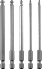 Ball End Hex Head Metric Allen Wrench Screwdriver Bit Set 5PCS 2.5mm 3mm 4mm 5mm