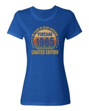 Vintage 1985 40th Birthday Tee - 40 Years Awesome Ladies' Crewneck T-Shirt