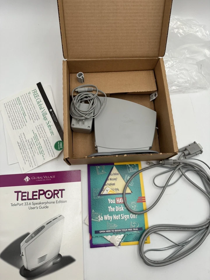 Global Village TELEPORT Speakerphone Edition 33.6 Kbps Modem Macintosh In Box - Image 3 of 3