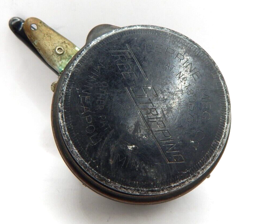 Vintage Perrine MFG Co. Moulinet de pêche à la mouche #50 Free Stripping Noir - Canada