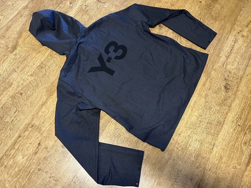 Y-3 CLASSIC REFINED WOOL STRECH HOODED WINDBREAKER MEDIUM GREY OVERSIZED RRP£300 - Picture 10 of 10