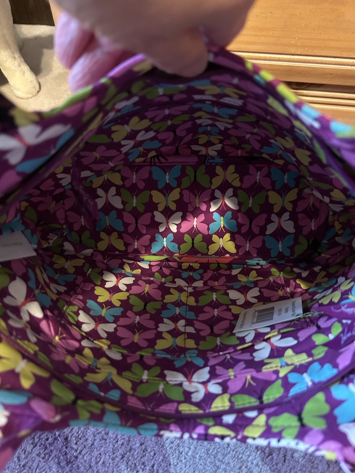 Brand New Vera Bradley Pleated Shoulder Bag Hand Bag in Flutterby eBay