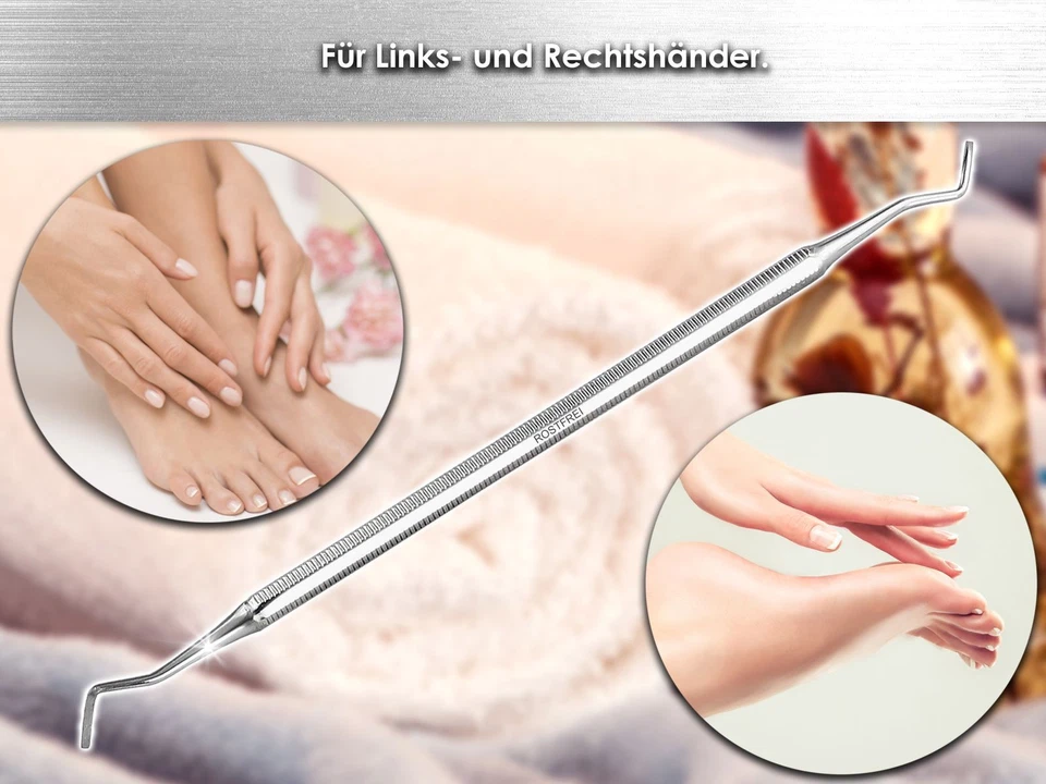 Profi Eckenheber Nagelheber Fußpflege Sonde Enden-Länge 1,0 cm - Breite 2 mm - Bild 4 von 4