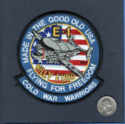 E-1 TRACER Willy Fudd US NAVY Grumman VAW Early Warning Squadron Aircraft Patch