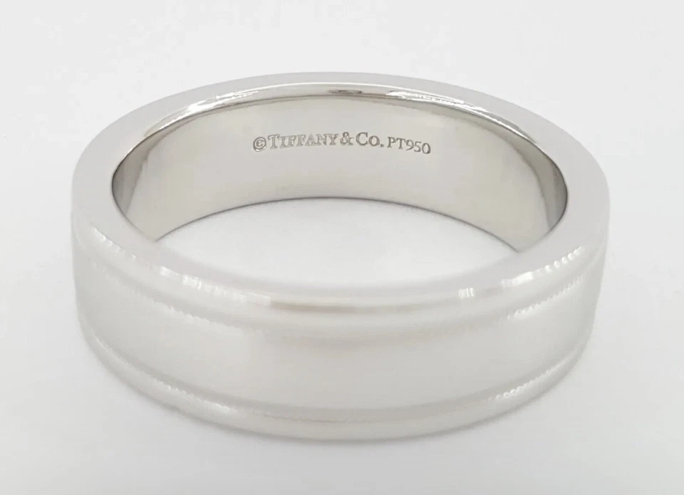 蒂芙尼 Milgrain Plat 婚礼戒指 — 第 2/3 张图片