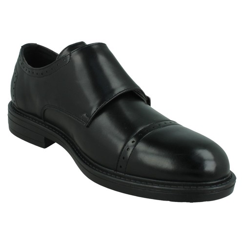 MENS THOMAS BLUNT RANGE A1R131 BLACK BUCKLE FASTENING SHOES - Picture 8 of 8