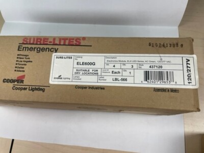SURE-LITES ELE600G EXIT LIGHT HOUSING **NEW IN BOX** | eBay