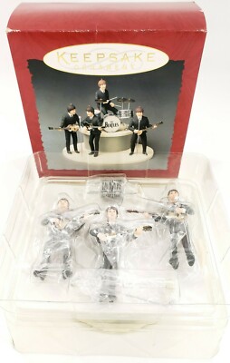 Vintage 1994 THE BEATLES Hallmark Keepsake Ornament Gift Set