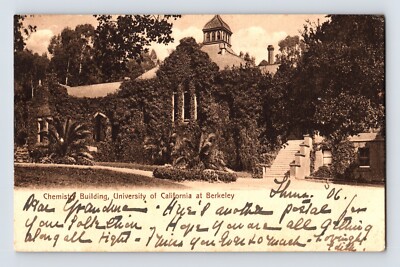 Postcard California Berkeley CA University Chemistry Building 1906 Posted