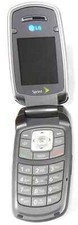 LG LX160 - Silver and Gray  Sprint  Rare Cellular Flip Phone SCATCHED FRONT