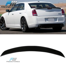 Fit 11-23 Chrysler 300 300C Sedan 4-Door Trunk Spoiler Wing Painted Glossy Black