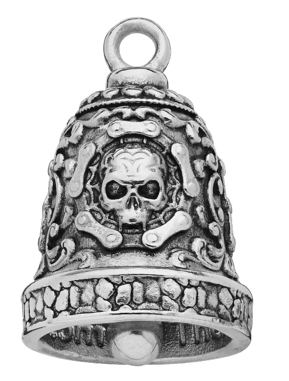Stainless Steel Skull Chain Ride Bell Gremlin Bell Spirit Bell
