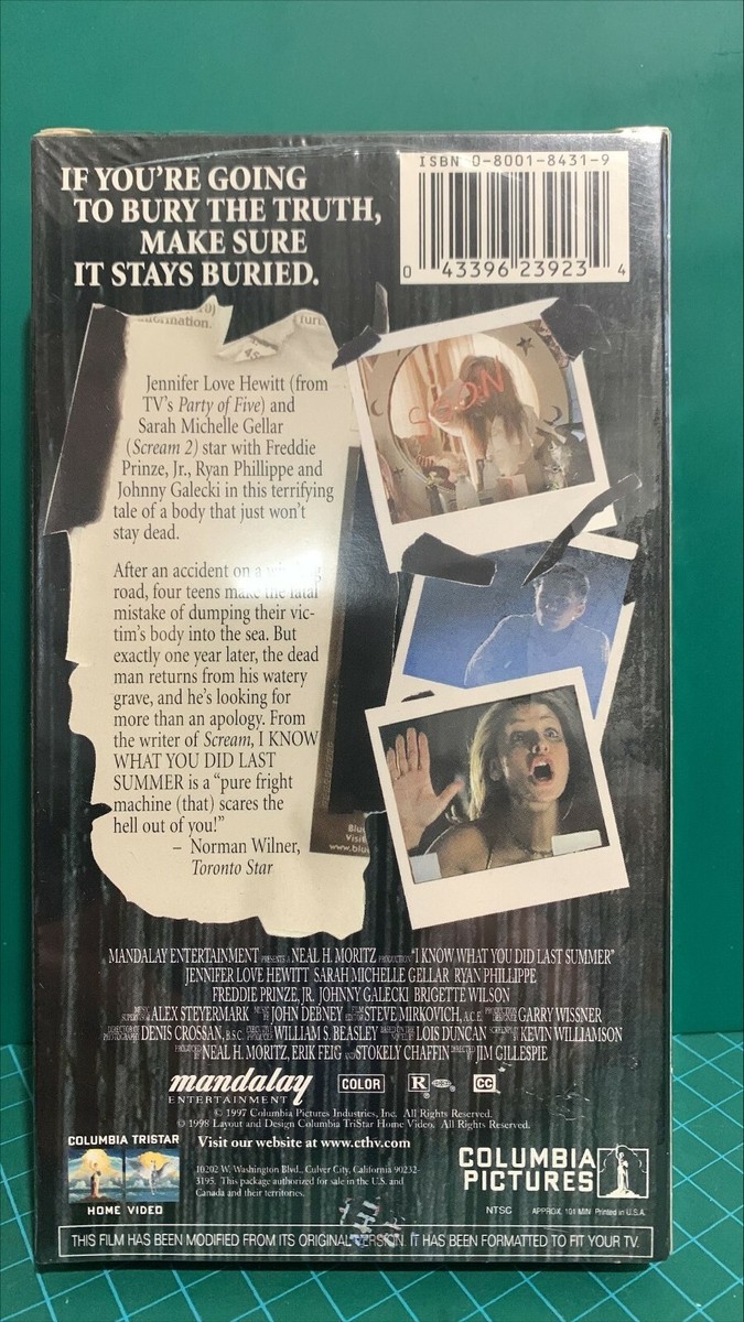 Buy I Know What You Did Last Summer (VHS, 1998, Closed Captioned