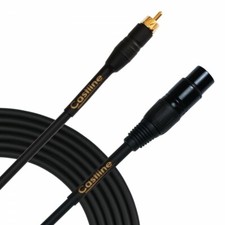 Castline Gold RCA to XLR Female Audio Patch Cable Mogami 2549