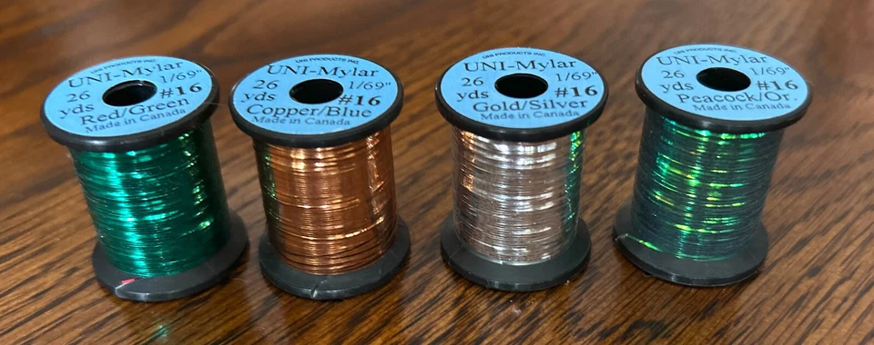 Uni-Mylar Two Sided Flat Tinsel - Spooled