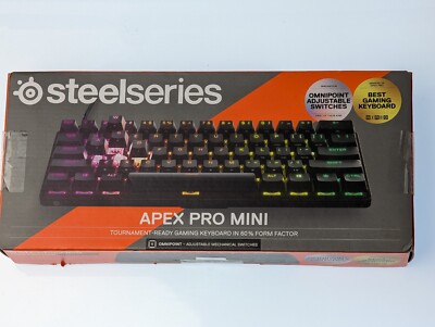 中古美品 SteelSeries Apex Pro Mini 64825 SteelSeries Apex Pro Mini Wired Mechanical Gaming Keyboard