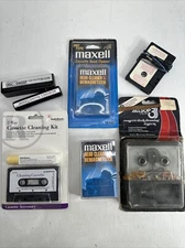 Radio Shack 2-way Maxell Cassette Head Cleaner Cleaning Kit Lot