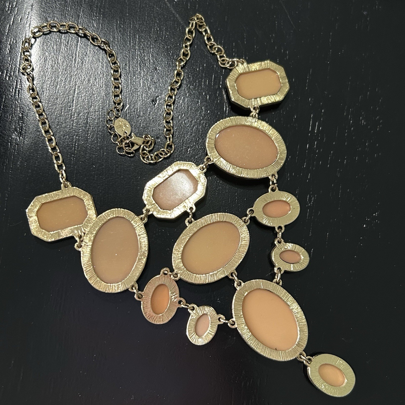 Vintage Statement Necklace Large Rhinestones 20” … - image 7