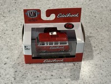 M2 Machines Edelbrock 1965 Ford Falcon Club Wagon 164 Red White Lowrider Van