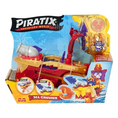 Magic Box Piratix Adventure World Golden Treasure Sea Crusher Collectable Figure