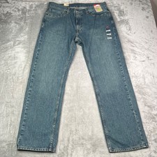 Levis 559 Jeans Mens 36x32 Blue Relaxed Straight Loose Western Cowboy Denim New