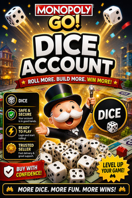 Monopoly Go MOGO Dice Accts 50k-300k DICE TRUSTED SELLER 1000s FEEDBACK!