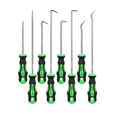 8-Piece Mini Hook and Pick Set, 4PCS 8.6'' & 4PCS 5.7'' Precision Automotive ...