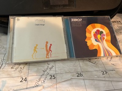 ZERO 7 2 CD LOT: SIMPLE THINGS + WHEN IT FALLS