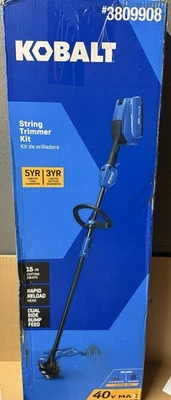 Kobalt 40V 15" String Trimmer 3809908 Weed Eater TOOL ONLY No Battery/ Charger