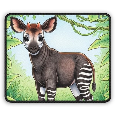 Cute Okapi Gaming Mouse Pad