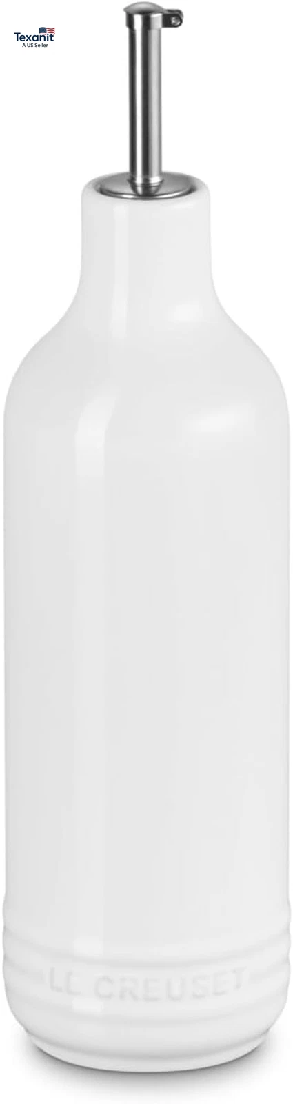 Stoneware Signature Oil Cruet, 20 Oz., White