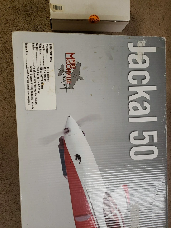 Hangar 9 -  Jackal 50 RC PLANE With Robart Retracts - ARF  63" WS - New!  - Image 4 of 4