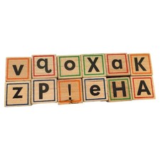 Unknown Brand Lot of 12 Random Letters Rubber Stamp