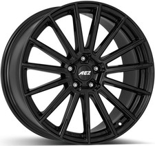 4x Alufelgen AEZ Atlanta black Black 7,5x17 ET40 LK5 112 17 Zoll Felgen Alu
