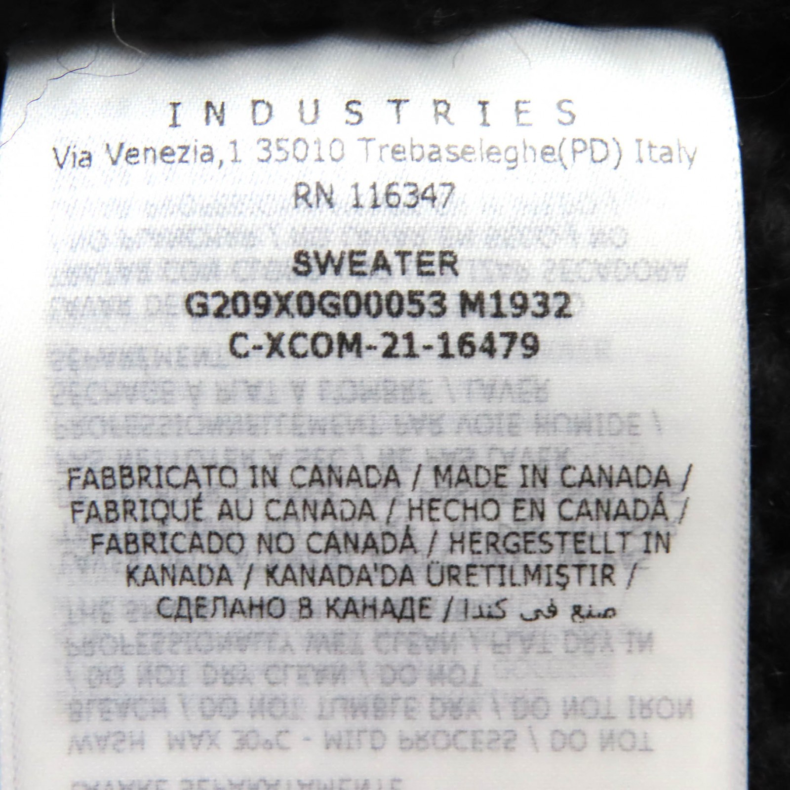 Great MONCLER GENIUS KANATA SWEATER Logo Full-Zip Cowichan Knit black wool 36 thumbnail 8