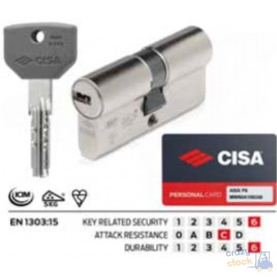 Cisa Cylinder Asix P8 Frizionato 1.0Q311 1.0Q311.23.0.12 50/50=100 Mm