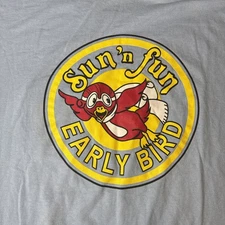 2006 Sun N Fun T Shirt Men’s XL Air Show Event Early Bird Aviation Jerzees USA