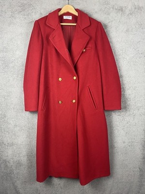 Vintage JG Hook Coat Womens Medium Wool Double Breasted Overcoat
