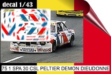 75 1 Decal 143 24h Spa 1975 1 Bmw 30csi Peltier Demon